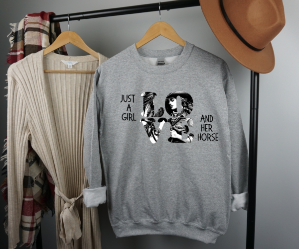 Just a Girl and Her Horse: Cozy Sweatshirts in 7 Colors – Limited Time Free Shipping