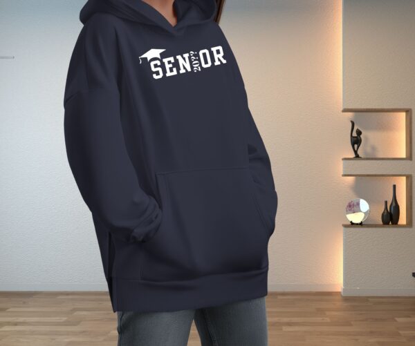 Senior Hoodie for Graduation – Custom Year & Grad Cap Design in 7 Colors - Image 5
