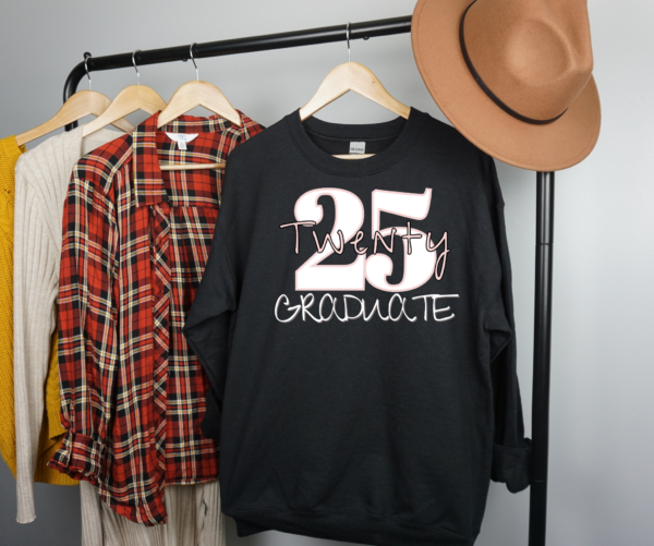 "Celebrate Class of 2025 in Style! Limited Time 'Twenty 25 Graduate' Sweatshirt – Free Shipping!" - Image 3