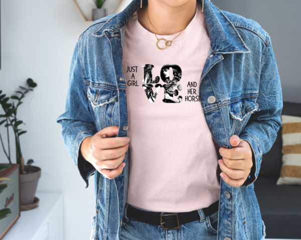 Just a Girl and Her Horse: Stylish T-Shirts in 7 Colors – Limited Time Free Shipping! - Image 2