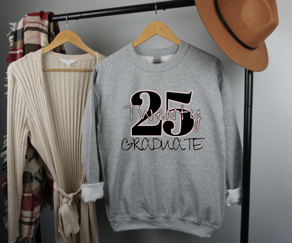 "Celebrate Class of 2025 in Style! Limited Time 'Twenty 25 Graduate' Sweatshirt – Free Shipping!" - Image 5