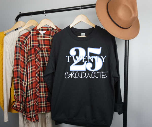 "Celebrate Class of 2025 in Style! Limited Time 'Twenty 25 Graduate' Sweatshirt – Free Shipping!" - Image 2