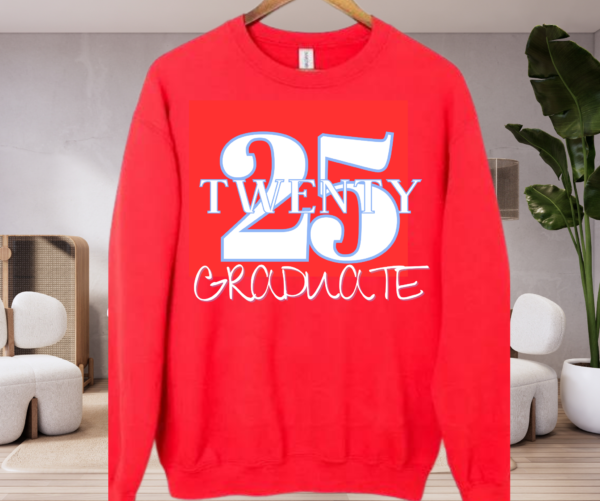 "Celebrate Class of 2025 in Style! Limited Time 'Twenty 25 Graduate' Sweatshirt – Free Shipping!" - Image 6