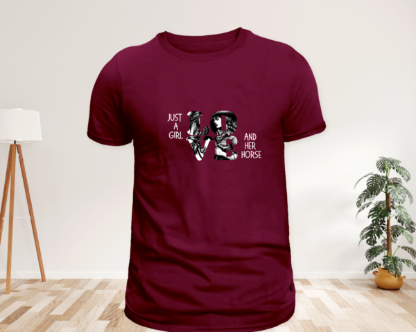 Just a Girl and Her Horse: Stylish T-Shirts in 7 Colors – Limited Time Free Shipping! - Image 5