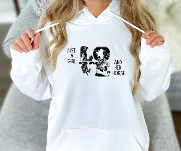 "Just a Girl and Her Horse: Cozy Hoodies in 7 Colors – Limited Time Offer & Free Shipping!" - Image 7