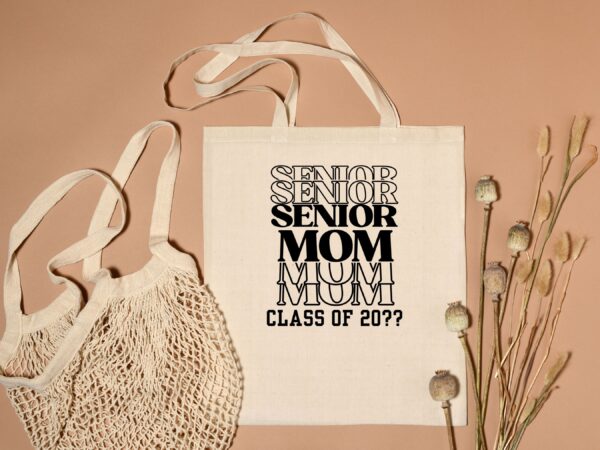 Proud Senior Mom Tote – Graduation Gift with Custom Year - Image 2
