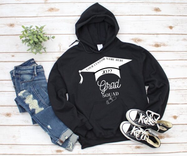 Personalized graduation shirt with optional year and name customization