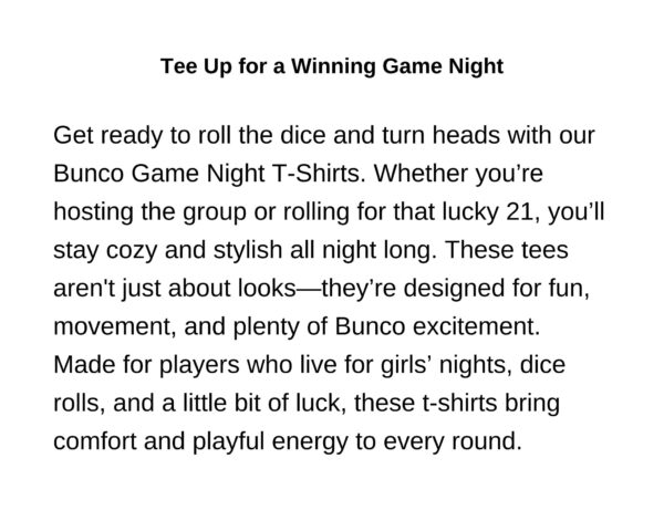 🎉 Funny Bunco T-Shirt | CRAZY Style Tee for Game Night Fans - Image 9