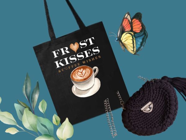 Coffee Wishes Tote Bag | Frost Kisses Winter Tote – JOYSHOP10