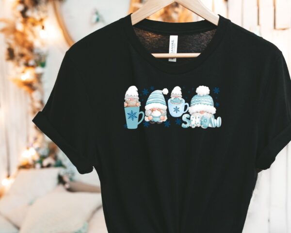 Winter Coffee Gnomes T-Shirt – Cozy, Fun, and Whimsical Coffee Lover Tee