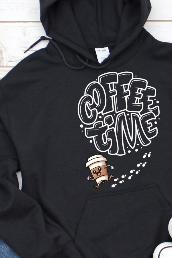 Coffee Time Shirt | Fun Bubble Letter Tee & Hoodie for Coffee Lovers