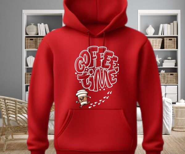 Coffee Time Shirt | Fun Bubble Letter Tee & Hoodie for Coffee Lovers - Image 5