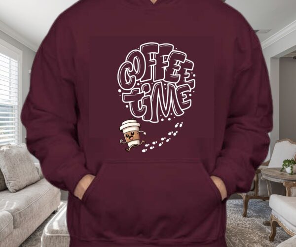 Coffee Time Shirt | Fun Bubble Letter Tee & Hoodie for Coffee Lovers - Image 7