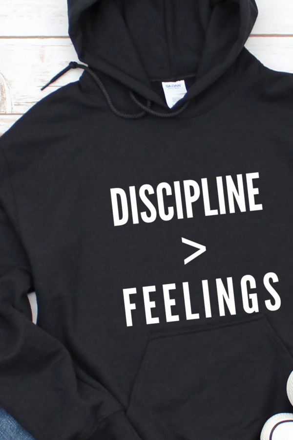 Discipline Over Feelings Christian Motivational Apparel – Hoodies, Sweatshirts, T-Shirts & Tote Bags | Faith Based Streetwear